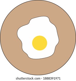 Icon with the fried egg