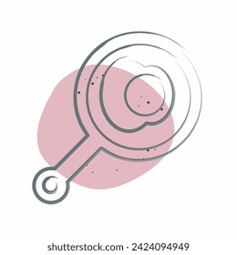 Icon Fried Egg. related to Fast Food symbol. Color Spot Style. simple design editable. simple illustration