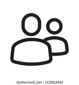 Icon friend request . Logo, design, universal, business, social media. Pixel perfect. Vector Eps10.