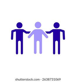 Icon a friends, isolated against a clean background.