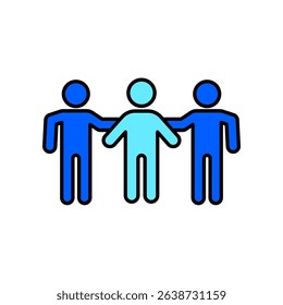 Icon a friends, isolated against a clean background.