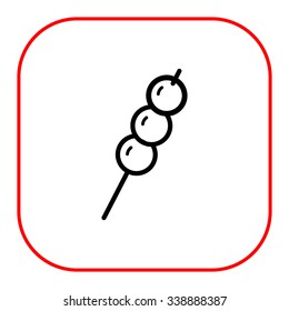 Icon of fruit canape