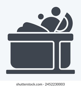 Icon Fruit Salad. related to Healthy Food symbol. glyph style. simple design illustration