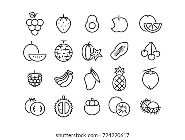 Icon Fruit, Vector
