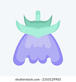 Icon Fuchsia. related to Flowers symbol. flat style. simple design editable. simple illustration