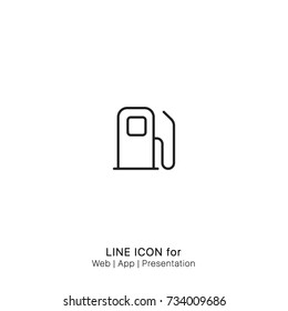 Icon Fuel station pump graphic design single icon vector
