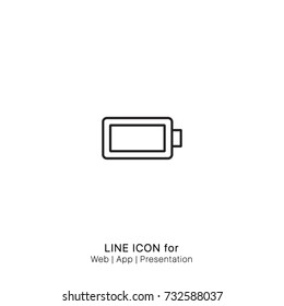 Icon Full Battery graphic design single icon vector