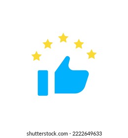icon full color rating, star feedback review, comment, bubble chat, text, communication, chatting, customer experience. editable color stroke and fill. outline and filled colorful icon style.