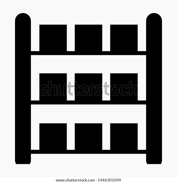 Icon Full Storage Space Sign Warehouse Stock Vector Royalty Free