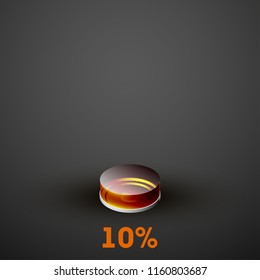 icon fully charged battery. Charging process. Battery charge status. Different states of charged. Isolated on grey background. Business Infographics Discharged illustration.