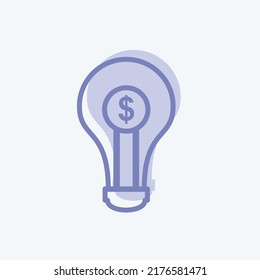 Icono Financiación. adecuado para símbolo web digital. estilo de dos tonos. diseño simple editable. vector de plantilla de diseño. ilustración de símbolo simple