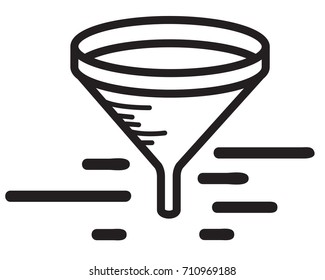 Icon - Funnel Filter - Illustration