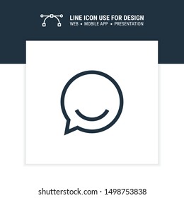 icon funny chat graphic design single icon vector illustration