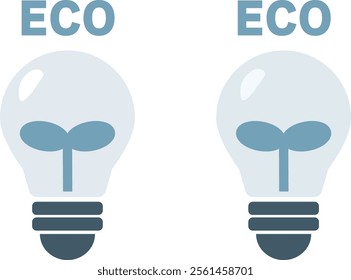 Icon with a futaba inside a light bulb Eco lamp