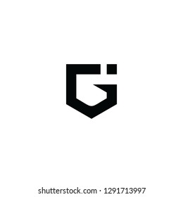 icon g initial letter design vector