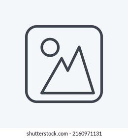 Icon Gallery. suitable for Mobile Apps symbol. line style. simple design editable. design template vector. simple symbol illustration