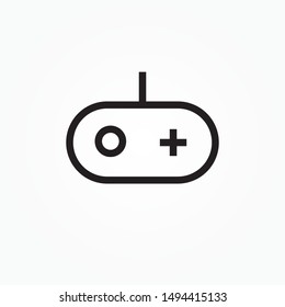 icon game controller gamepad console graphic vector illustration