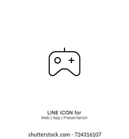 Icon game controller gamepad console graphic design single icon vector