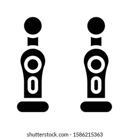 Icon game controller in glyph style. vector illustration and editable stroke. Isolated on white background.
