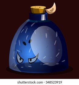 icon game magic fairy blue angry bottle