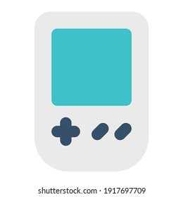 Icon Gameboy Using Flat Style And Blue Color Dominate