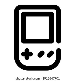 icon gameboy using line style