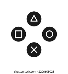 Icon gamepad in glyph style. vector illustration. Isolated on white background.