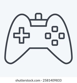 Icon Gamepad. related to Hobbies symbol. line style. design editable