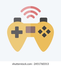 Icon Gamepad. related to Online Game symbol. flat style. simple design illustration