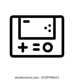 Icon of a gaming console, symbolizing video gaming and interactive entertainment.