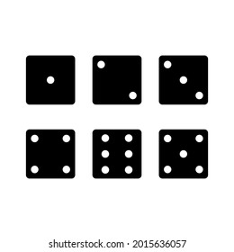 Icon gaming dice. Vector illustration