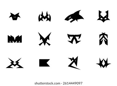 Icon Gaming or Esport Logo Design Vector 