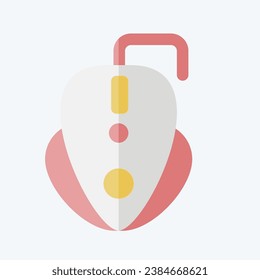 Icon Gaming Mouse. related to Computer symbol. flat style. simple design editable. simple illustration