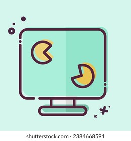 Icon Gaming PC. related to Computer symbol. MBE style. simple design editable. simple illustration