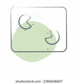 Icon Gaming PC. in Zusammenhang mit Computersymbol. Farbtopf-Stil. einfaches Design bearbeitbar. einfache Abbildung