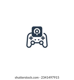 Un icono para un podcast de juegos con un controlador