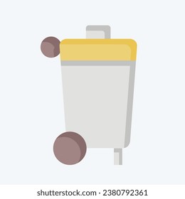 Icon Garbage Bin. related to Cleaning symbol. flat style. simple design editable. simple illustration