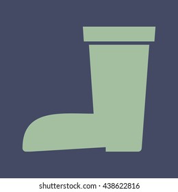 Icon of Garden Boots. Eps-10.