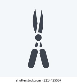 Icon Garden Scissors. suitable for Garden symbol. glyph style. simple design editable. design template vector. simple illustration