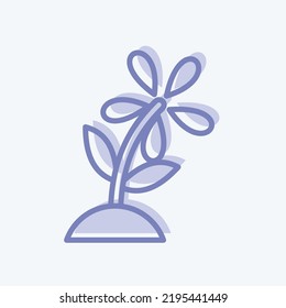 Icon Gardening. suitable for education symbol. two tone style. simple design editable. design template vector. simple illustration