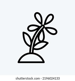 Icon Gardening. suitable for education symbol. line style. simple design editable. design template vector. simple illustration