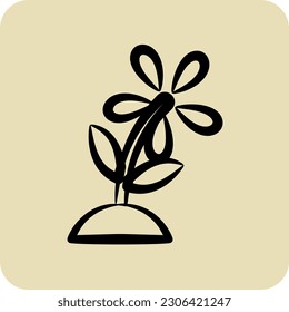 Icon Gardening. suitable for education symbol. hand drawn style. simple design editable. design template