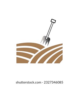 icon gardening tool template design