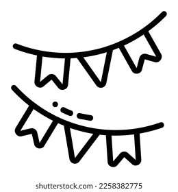 Icon garlands illustration can be used for web app info graphic etc