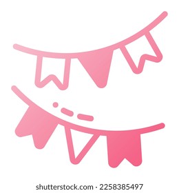 Icon garlands illustration can be used for web app info graphic etc