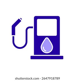 Icon a gas pump, isolated against a clean background.