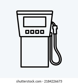 Icon Gas Station Service. suitable for education symbol. line style. simple design editable. design template vector. simple illustration