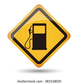 Icon gas station vector