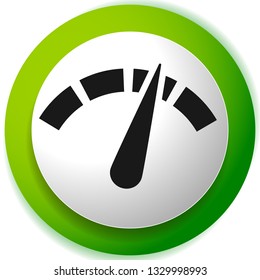 Icon with gauge, meter for calibration, indication, level themes