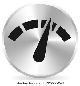Icon with gauge, meter for calibration, indication, level themes